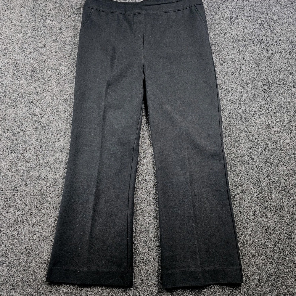 Spanx The Perfect Pant Womens XL Black High Rise Pull On Ponte Knit Flare